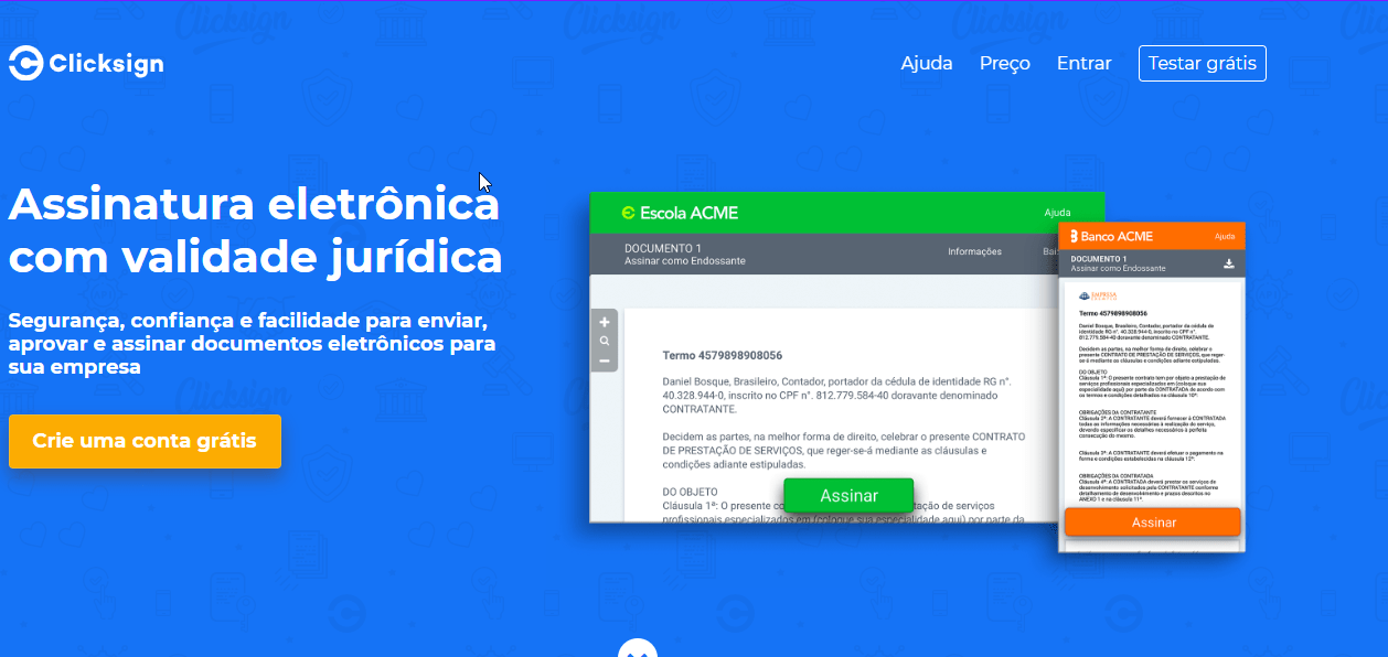 Ilustração Clicksign